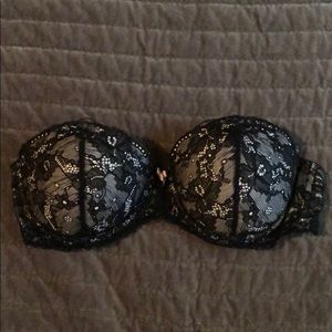 Push-up Strapless Pink Bra